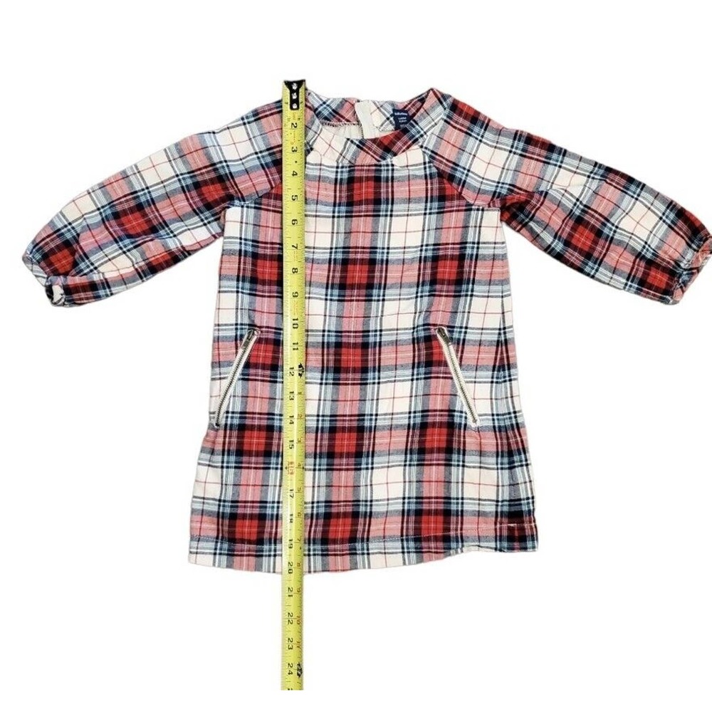 Baby Gap Plaid Zipper Pocket Shift Dress